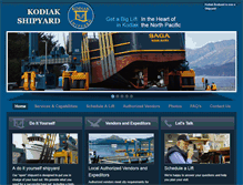 Tablet Screenshot of kodiakboatyard.com
